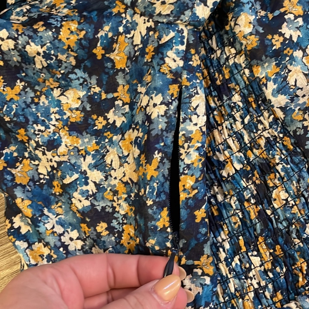 NWOT NSR Cami Sweetheart Neck Puff Sleeve Floral Print Mini Dress - Picture 10 of 10
